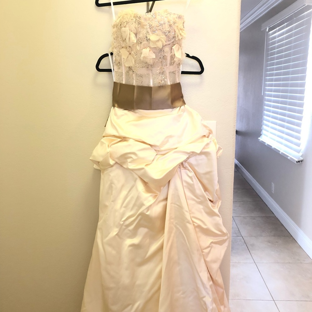 Monique Lhuillier Bridal two piece wedding gown. Worn Once